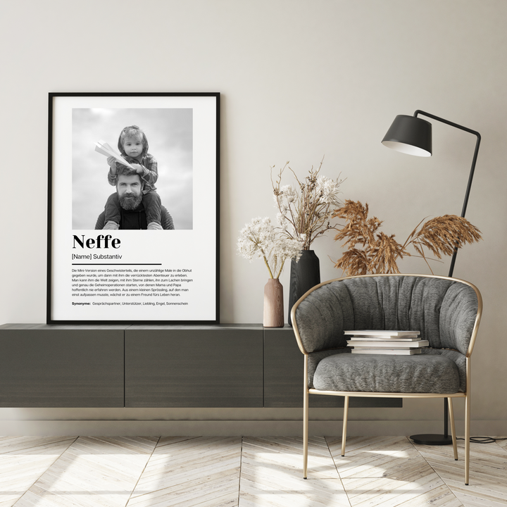 Fotoposter Definition NEFFE personalisiert
