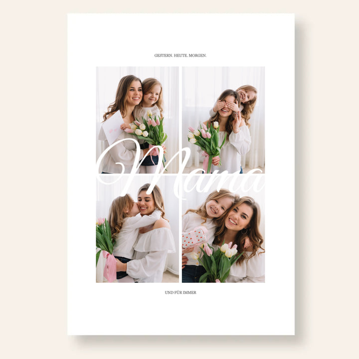 Mama Poster Collage personalisiert