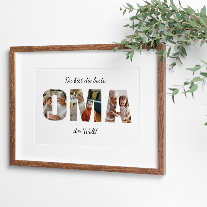 Poster Fotocollage Die beste Oma der Welt