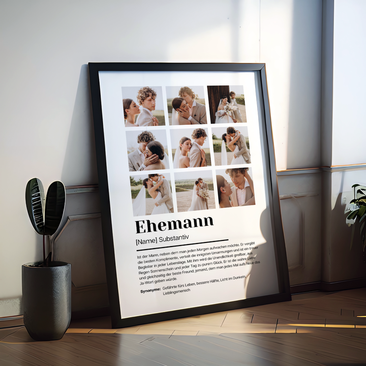 Poster Fotocollage Definition EHEMANN personalisiert