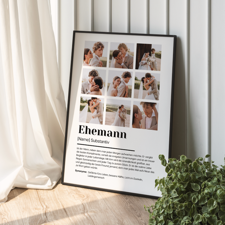 Poster Fotocollage Definition EHEMANN personalisiert