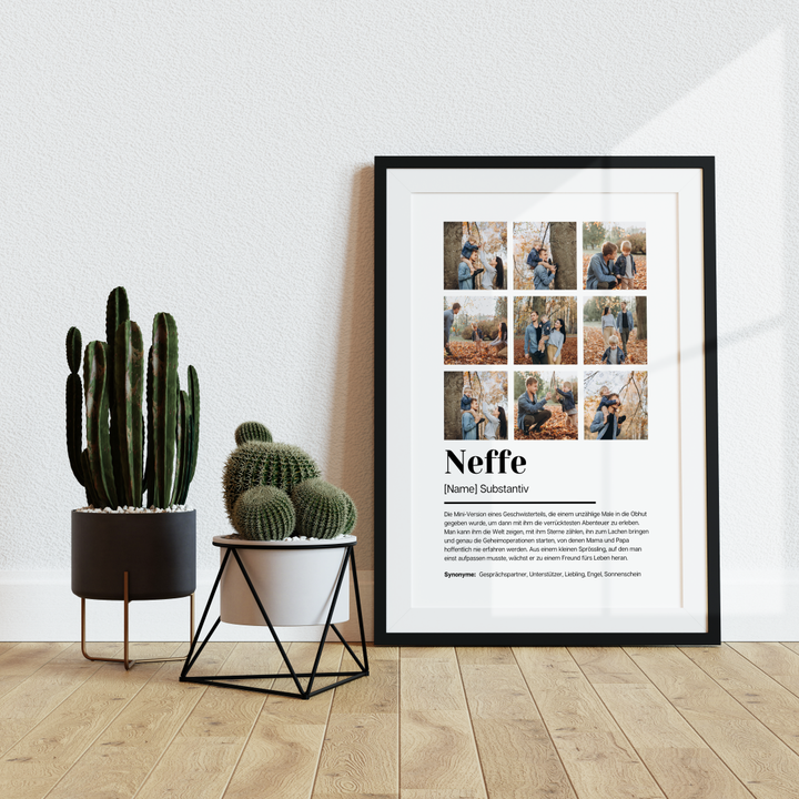 Poster Fotocollage Definition NEFFE personalisiert