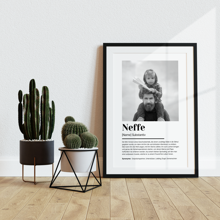Fotoposter Definition NEFFE personalisiert