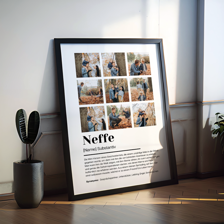 Poster Fotocollage Definition NEFFE personalisiert