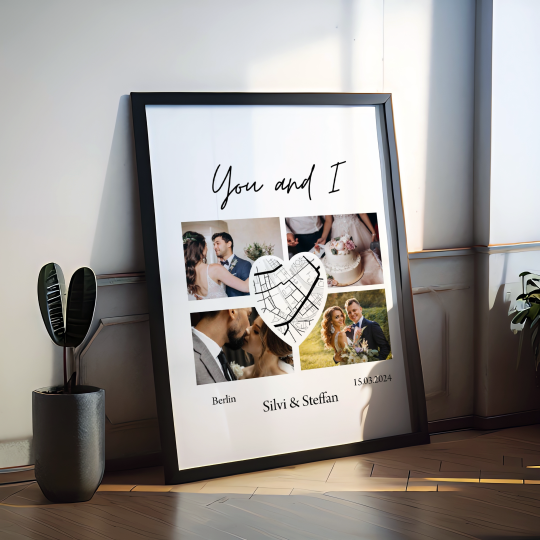Stadtkarten Poster Wo alles begann 04 personalisiert