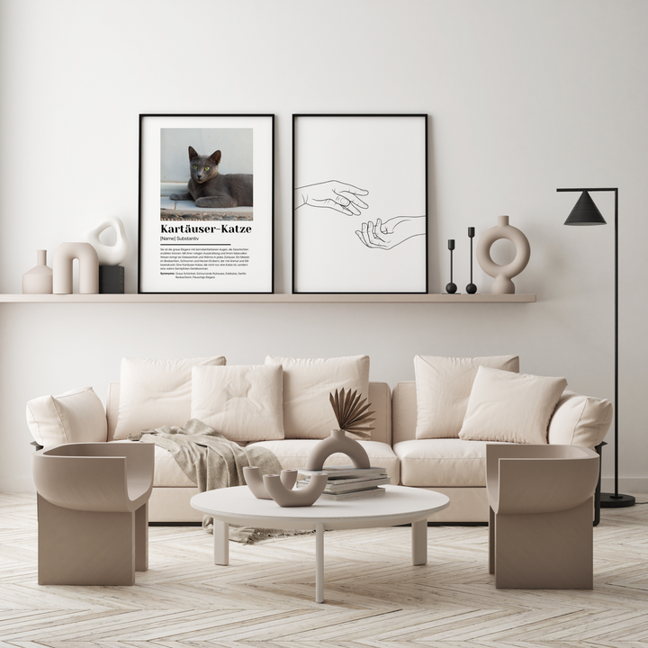 Fotoposter Definition Kartäuser Katze personalisiert