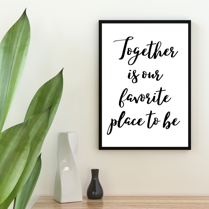 Together Spruch Poster