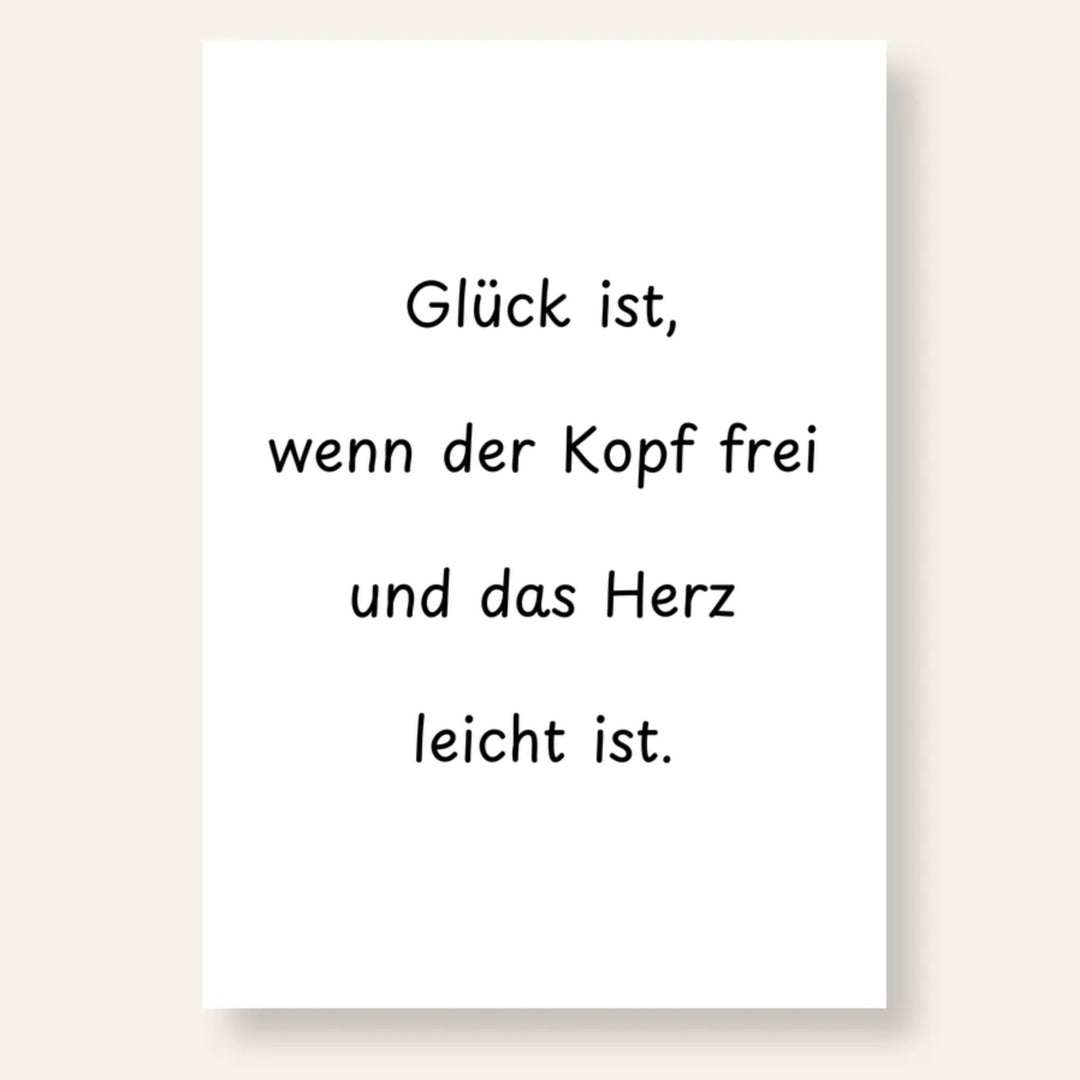 Quote Poster personalisiert | Kleibt