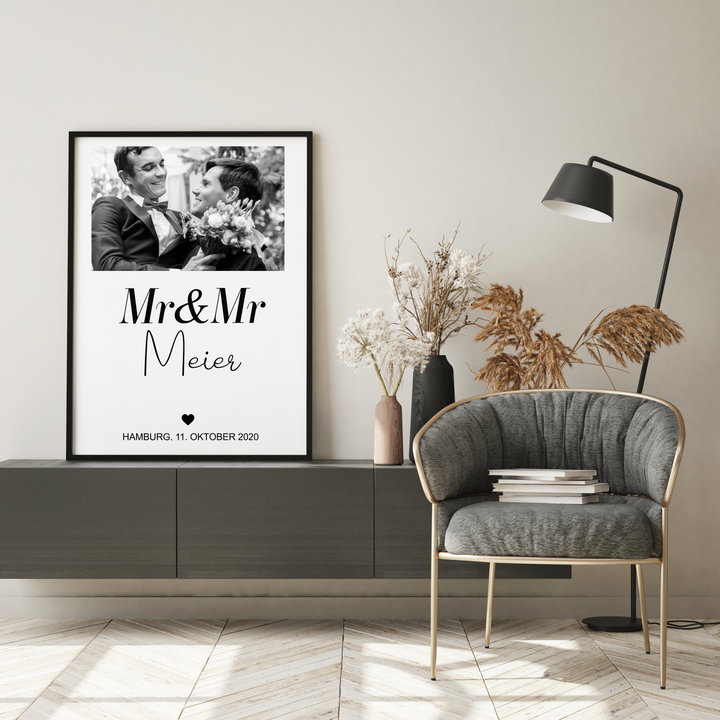 Fotoposter Mr & Mr 02 personalisiert