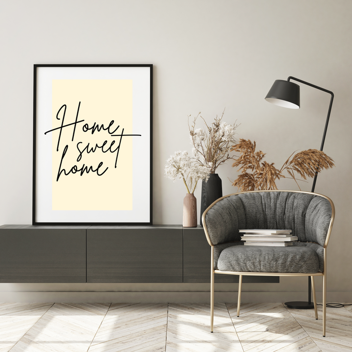 Home Sweet Home Spruch Poster | Kleibt