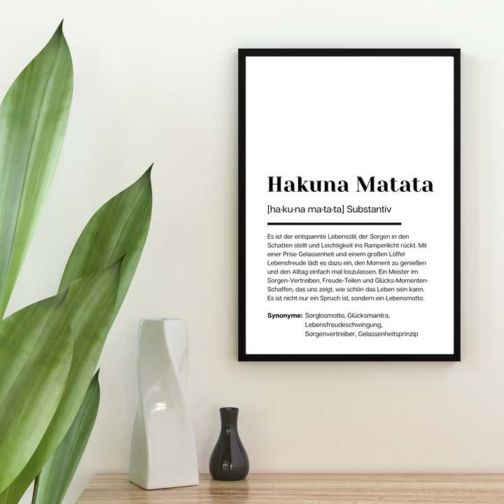 Poster Definition Hakuna Matata