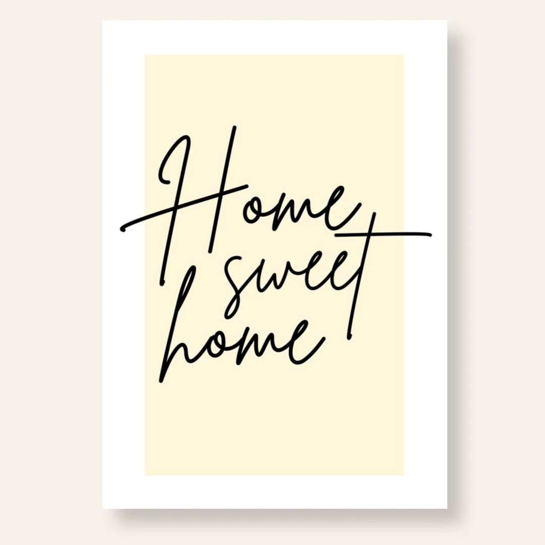 Home Sweet Home Spruch Poster | Kleibt