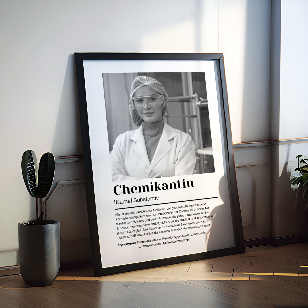 Fotoposter Definition CHEMIKANTIN personalisiert