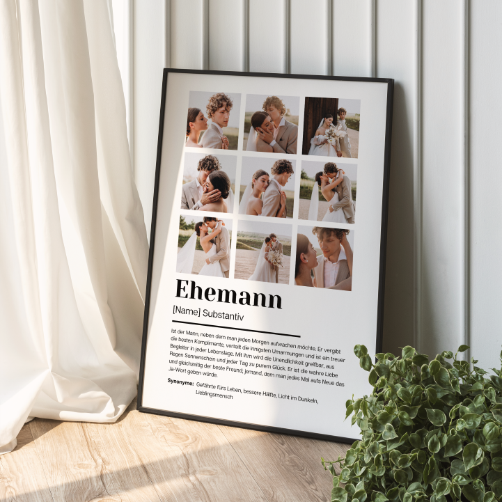 Poster Fotocollage Definition EHEMANN personalisiert