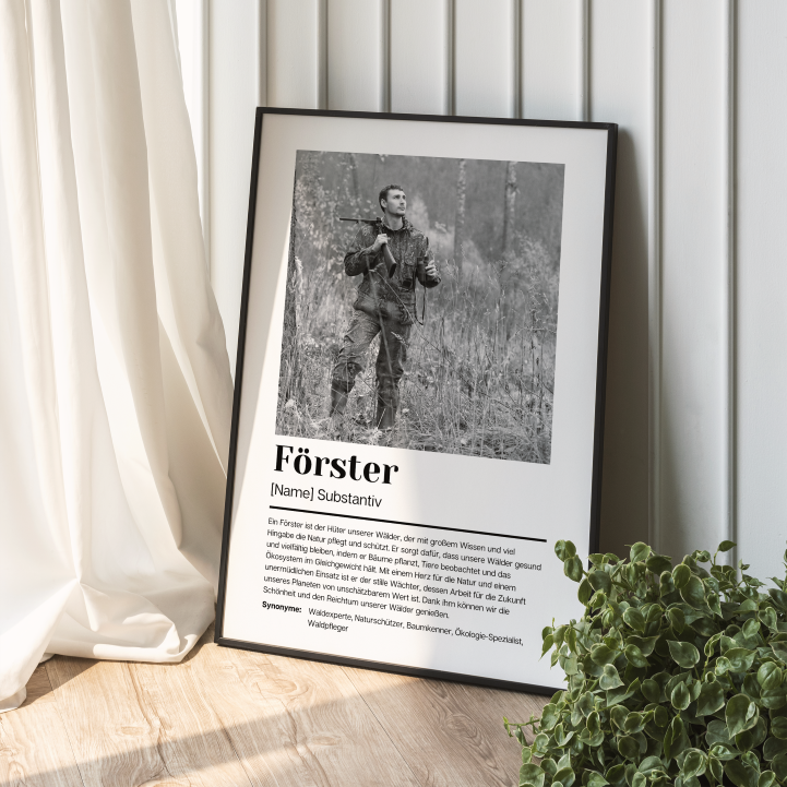 Fotoposter Definition FÖRSTER personalisiert