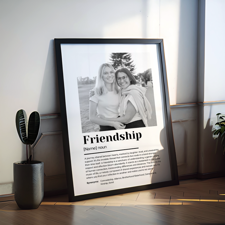 Fotoposter Definition FRIENDSHIP personalisiert