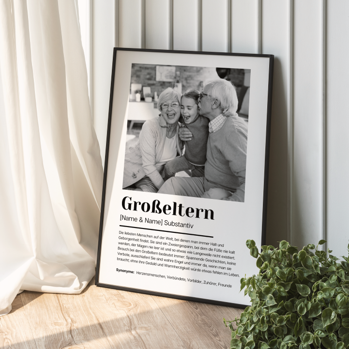 Fotoposter Definition GROSSELTERN personalisiert