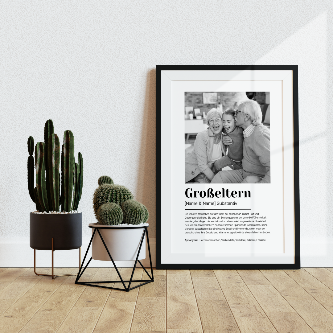 Fotoposter Definition GROSSELTERN personalisiert