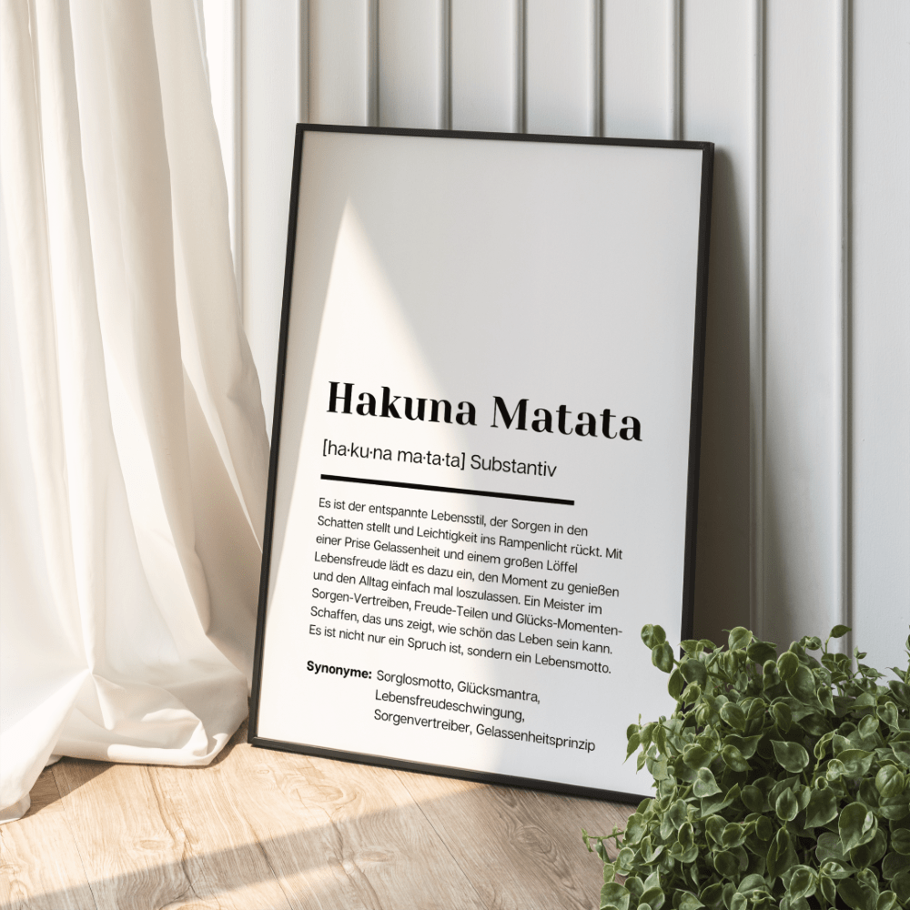 Poster Definition Hakuna Matata