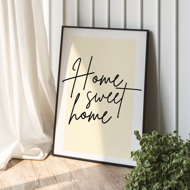 Home Sweet Home Spruch Poster