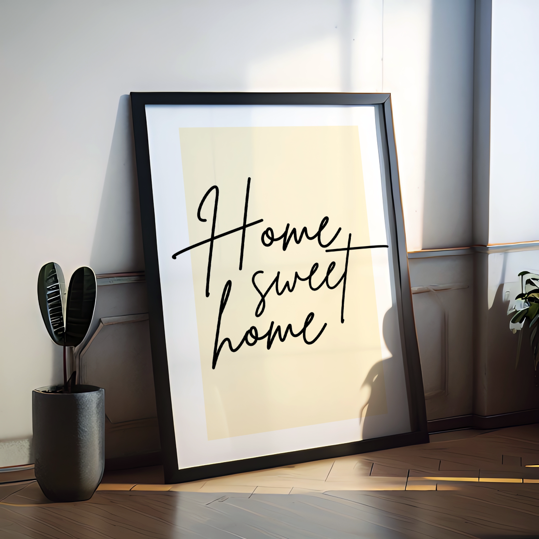 Home Sweet Home Spruch Poster