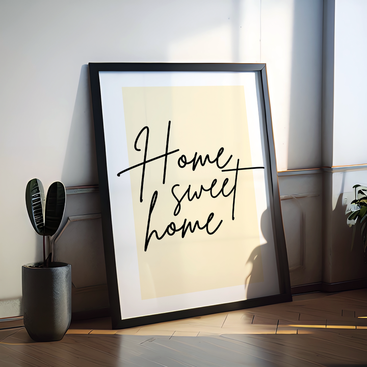 Home Sweet Home Spruch Poster