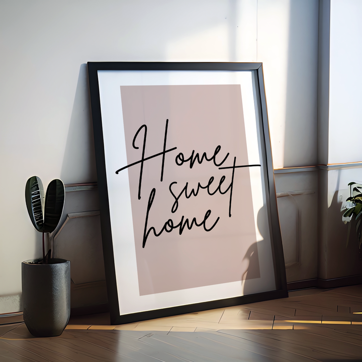 Home Sweet Home Spruch Poster