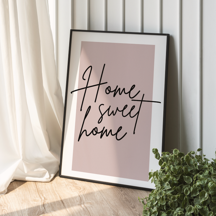 Home Sweet Home Spruch Poster