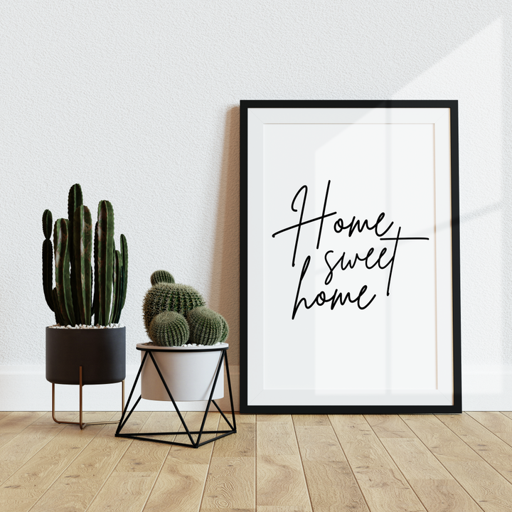 Home Sweet Home Spruch Poster