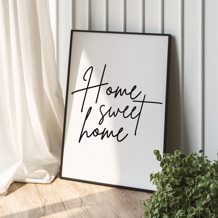 Home Sweet Home Spruch Poster