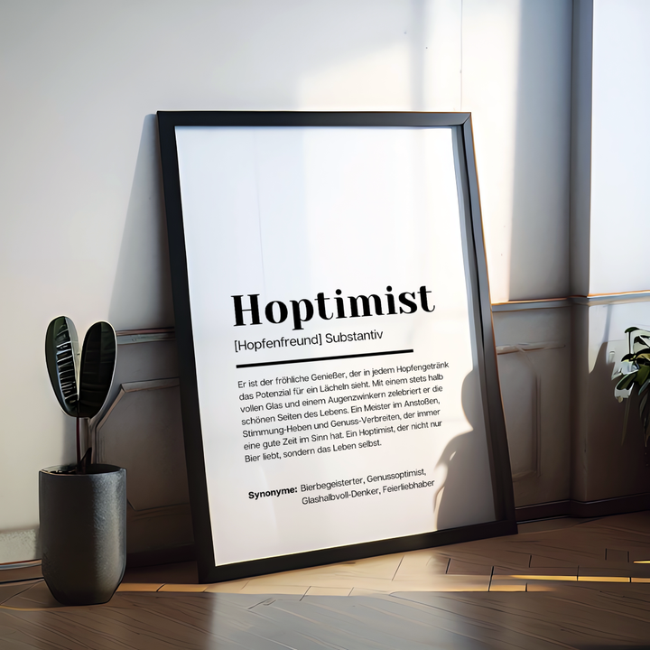 Poster Definition Hoptimist