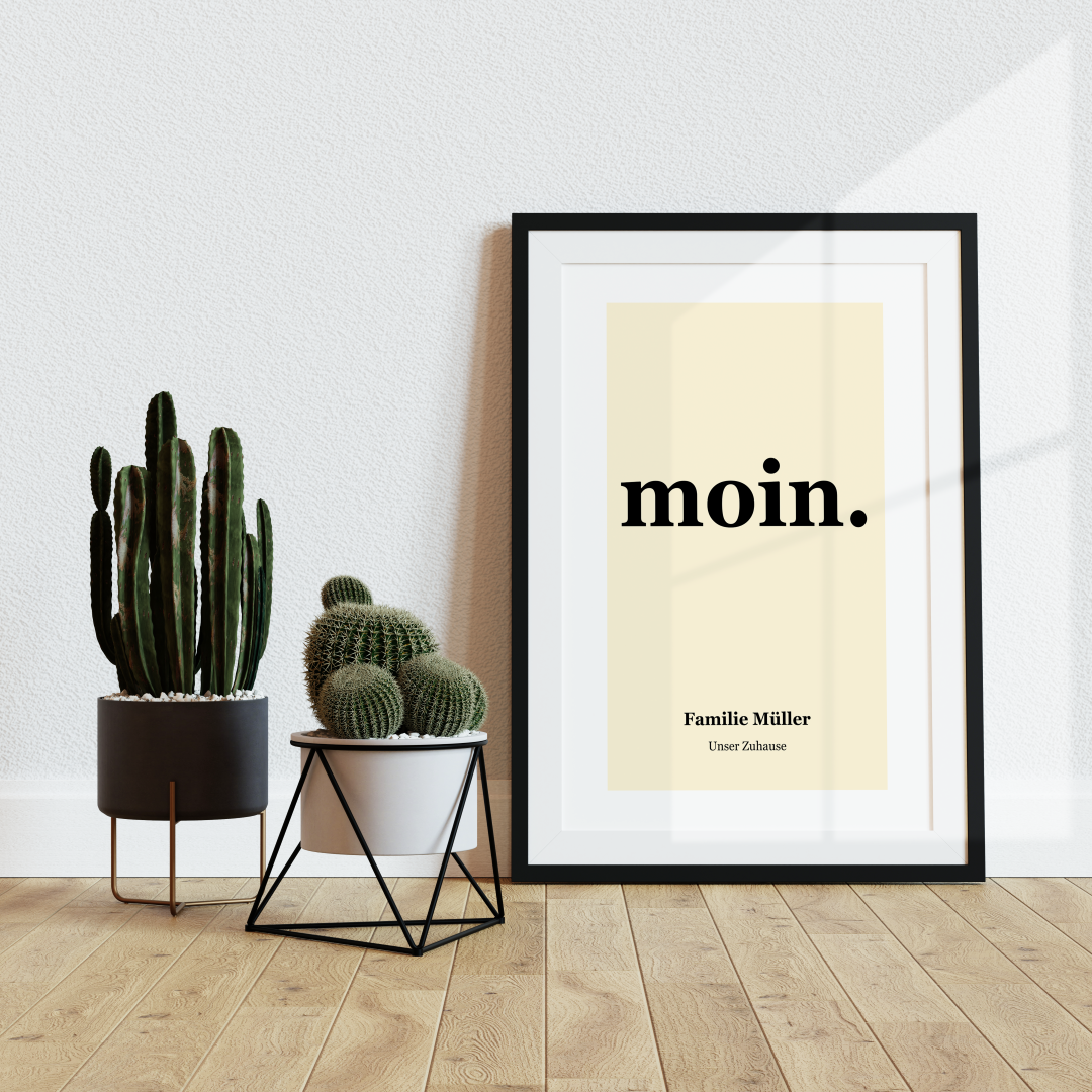 Moin Poster personalisiert