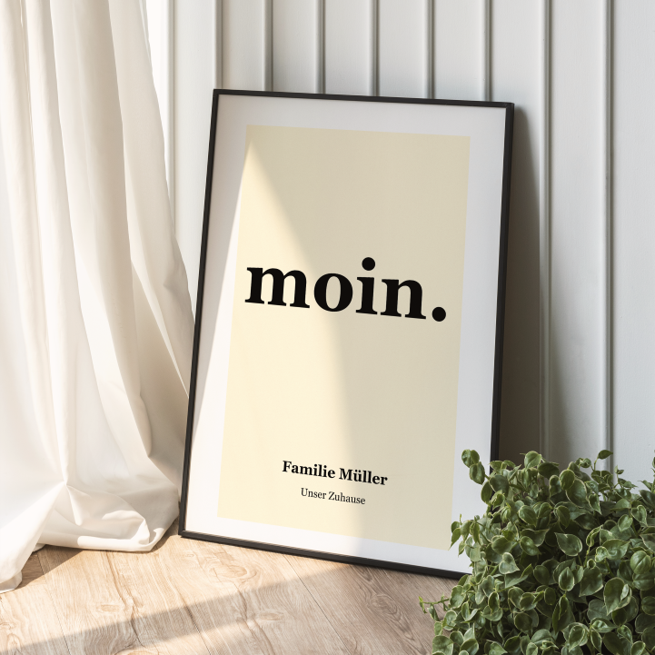 Moin Poster personalisiert