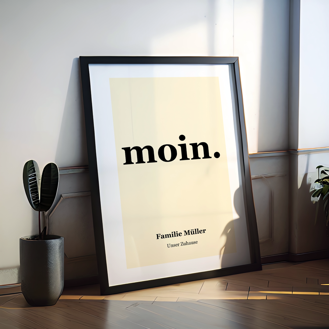 Moin Poster personalisiert