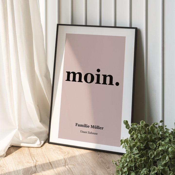 Moin Poster personalisiert