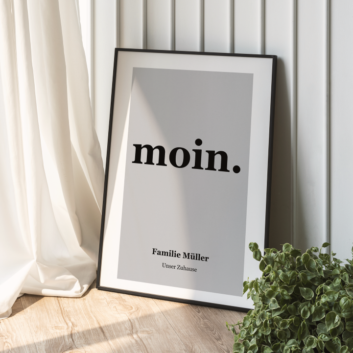 Moin Poster personalisiert