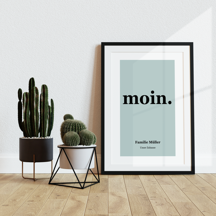 Moin Poster personalisiert