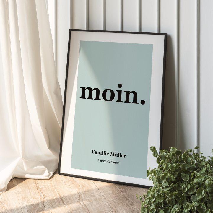 Moin Poster personalisiert