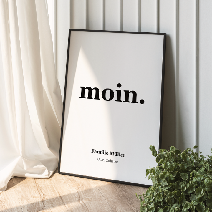 Moin Poster personalisiert