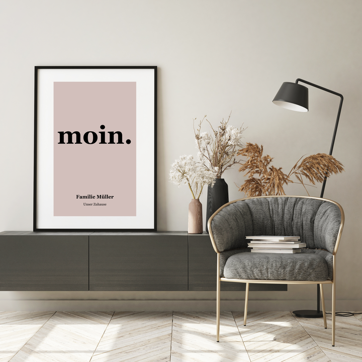 Moin Poster personalisiert | Kleibt