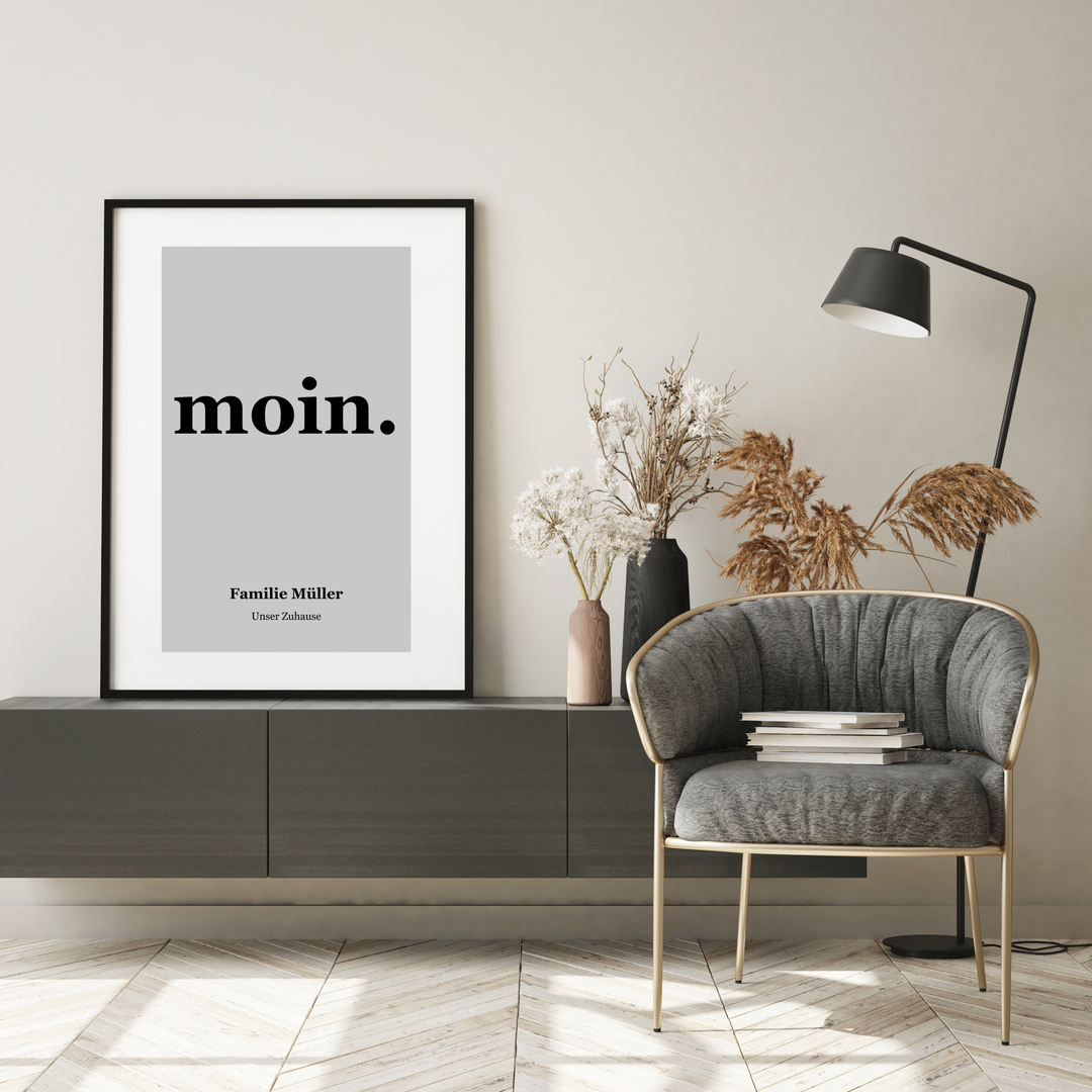 Moin Poster personalisiert | Kleibt