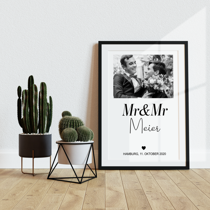 Fotoposter Mr & Mr 02 personalisiert