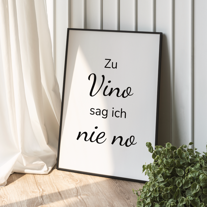 Poster Vino Wein Spruch