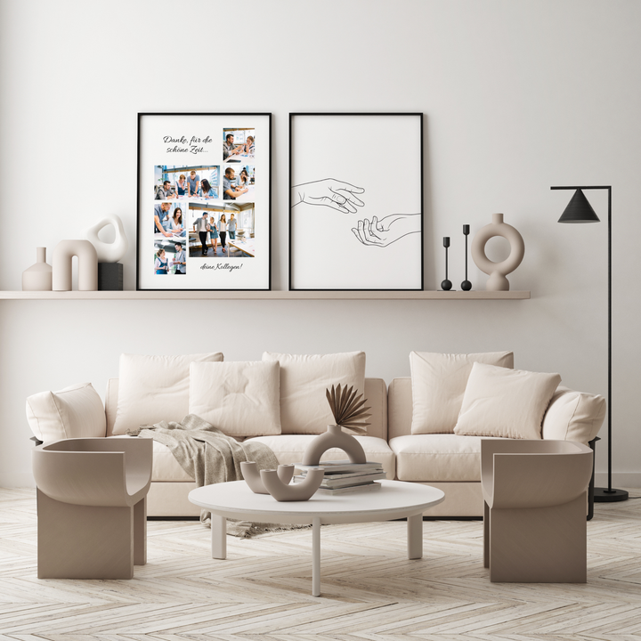 Abschiedsgeschenk Fotocollage Danke für die schöne Zeit