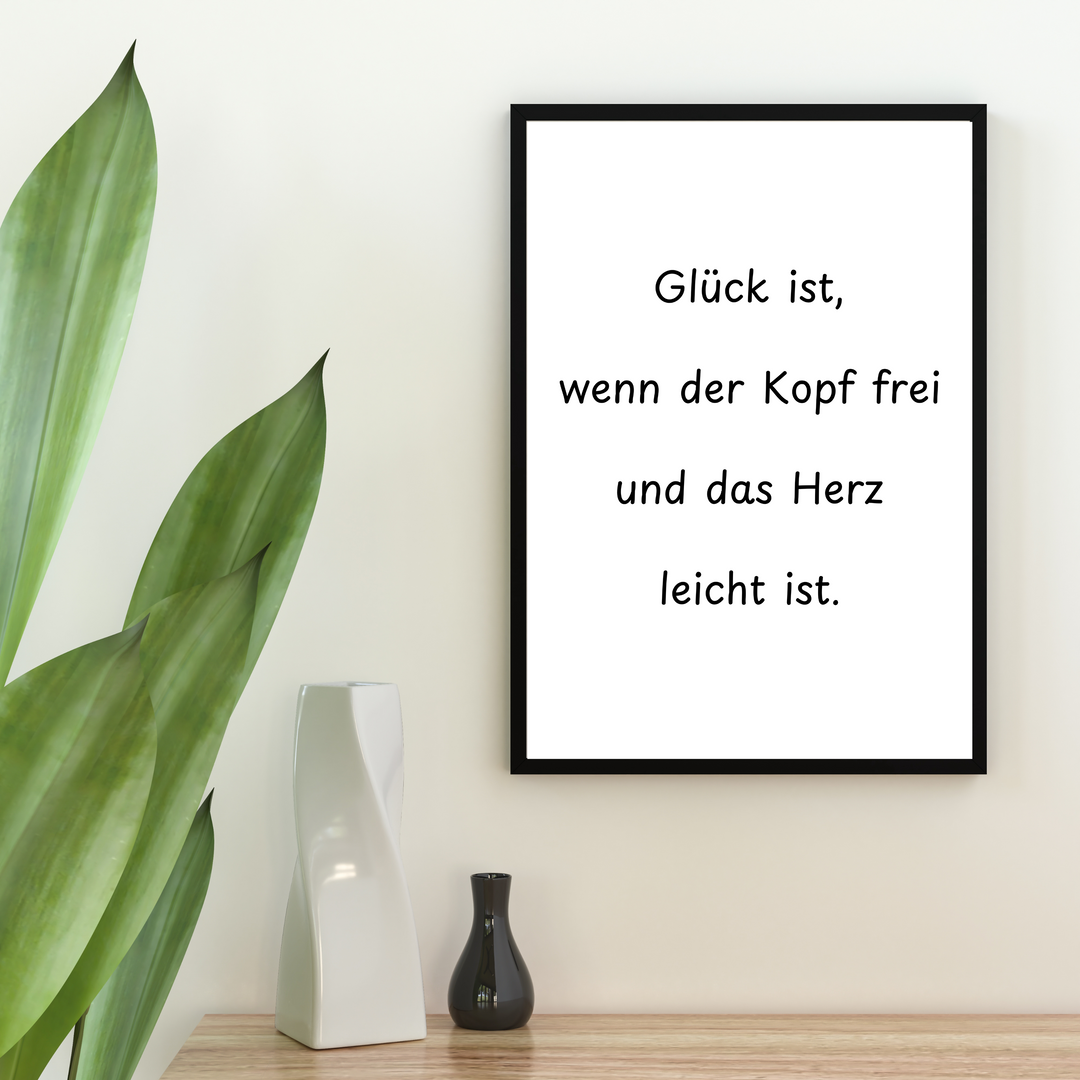 Quote Poster personalisiert | Kleibt