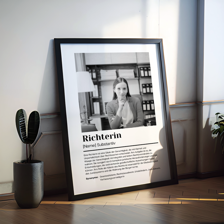 Fotoposter Definition RICHTERIN personalisiert