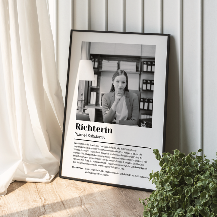 Fotoposter Definition RICHTERIN personalisiert