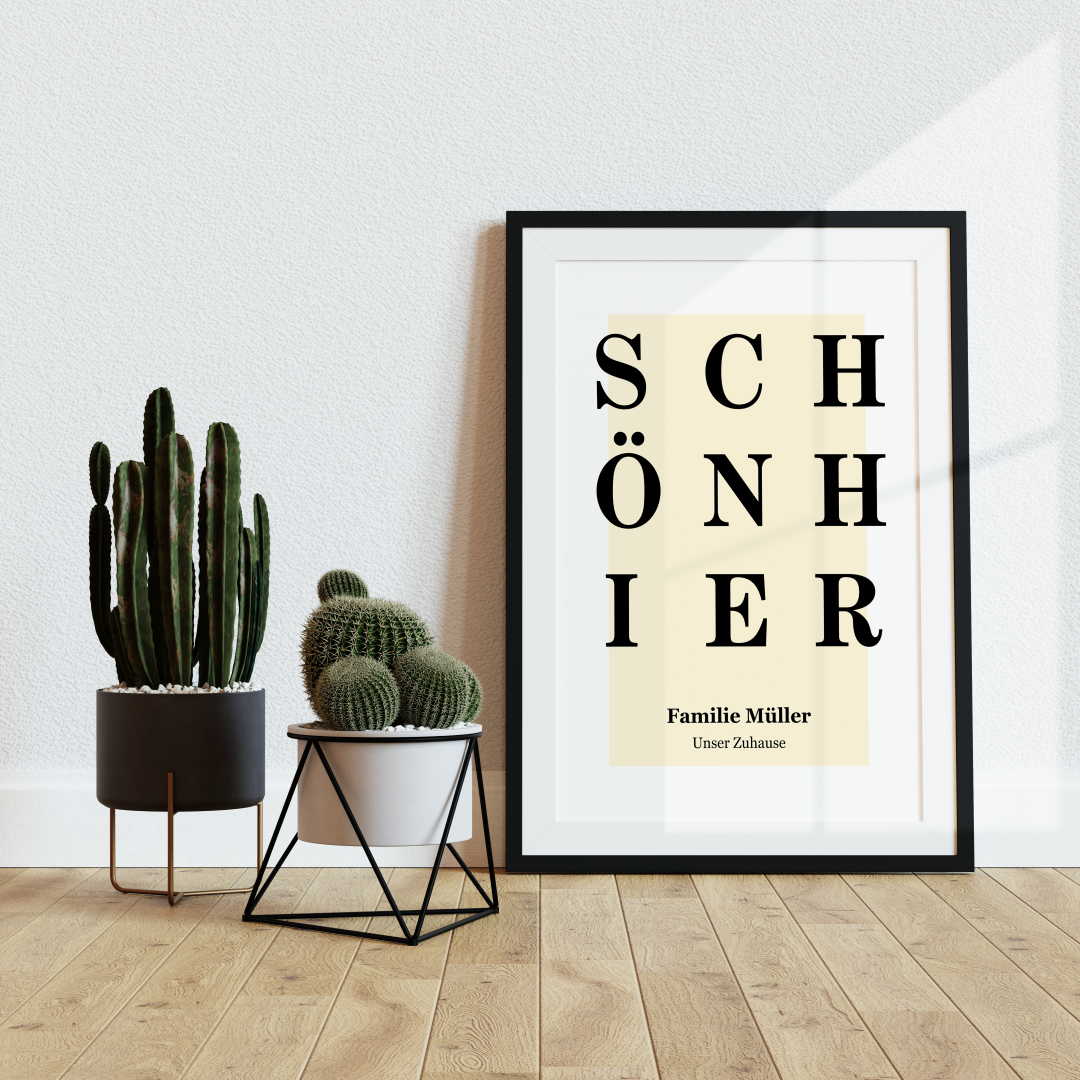 Schön Hier Poster personalisiert