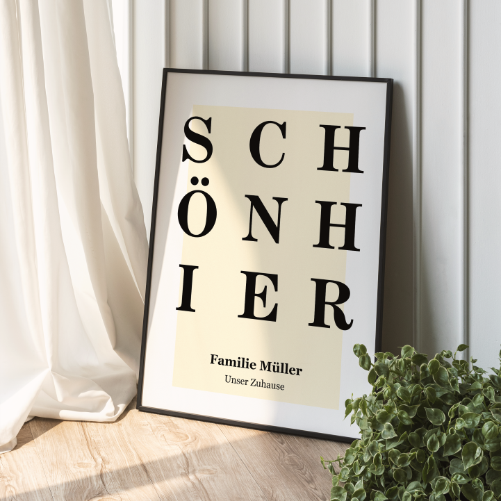 Schön Hier Poster personalisiert