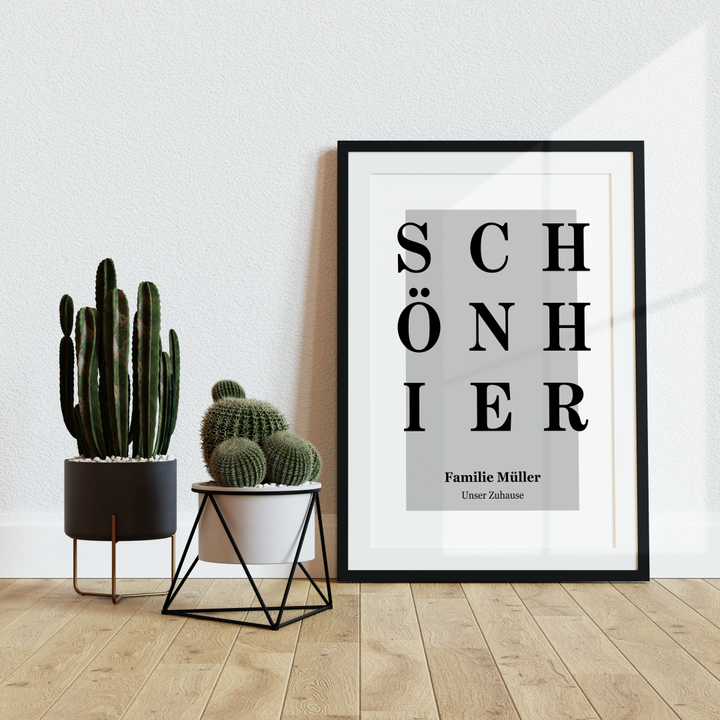 Schön Hier Poster personalisiert